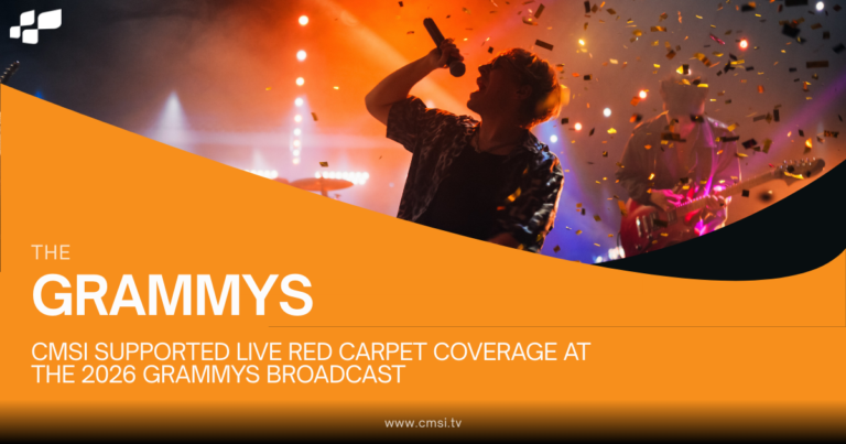 GRAMMY Awards CMSI 2026 Rock star sings into microphone on stage